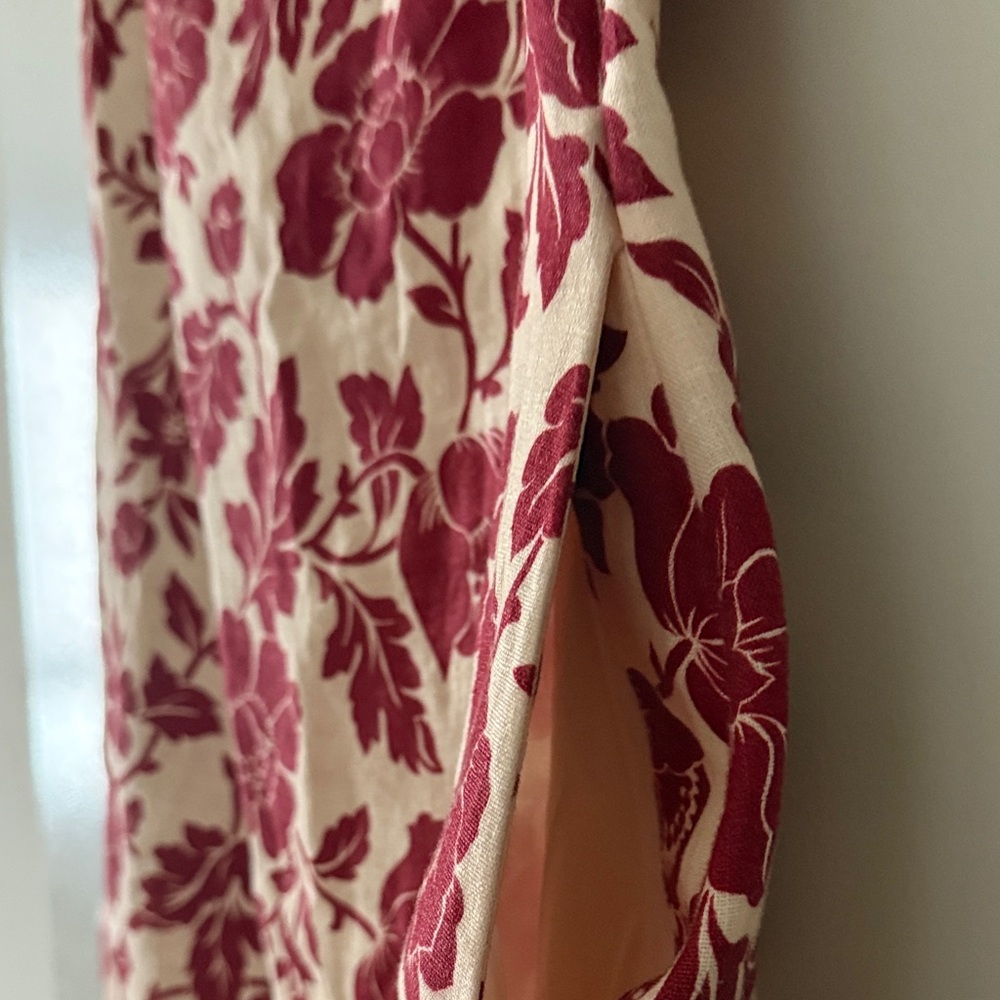 Posse Cream and Red Floral Mini Dress - Picture 5 of 6